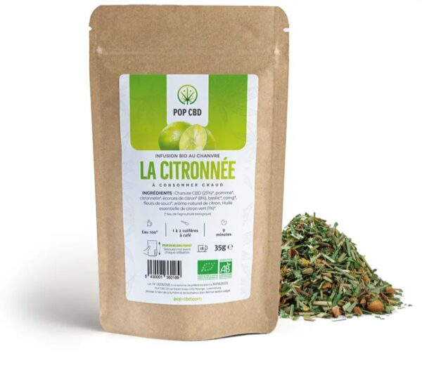 INFUSION BIO AU CBD "LA CITRONNEE" 35G