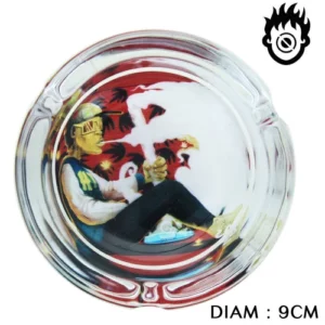 CENDRIER EN VERRE "SMOKE"